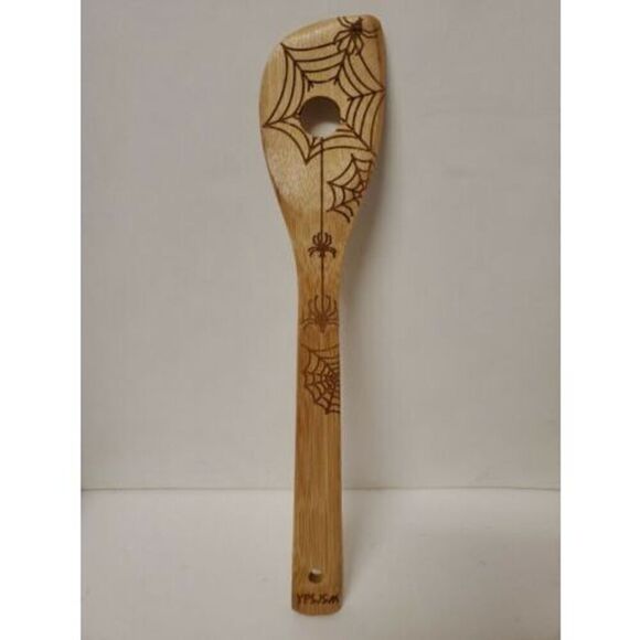 5 PCS Bamboo Spoons Cooking Serving Utensils Set -Magic Pattern Burned  Design - Picture 3 of 8